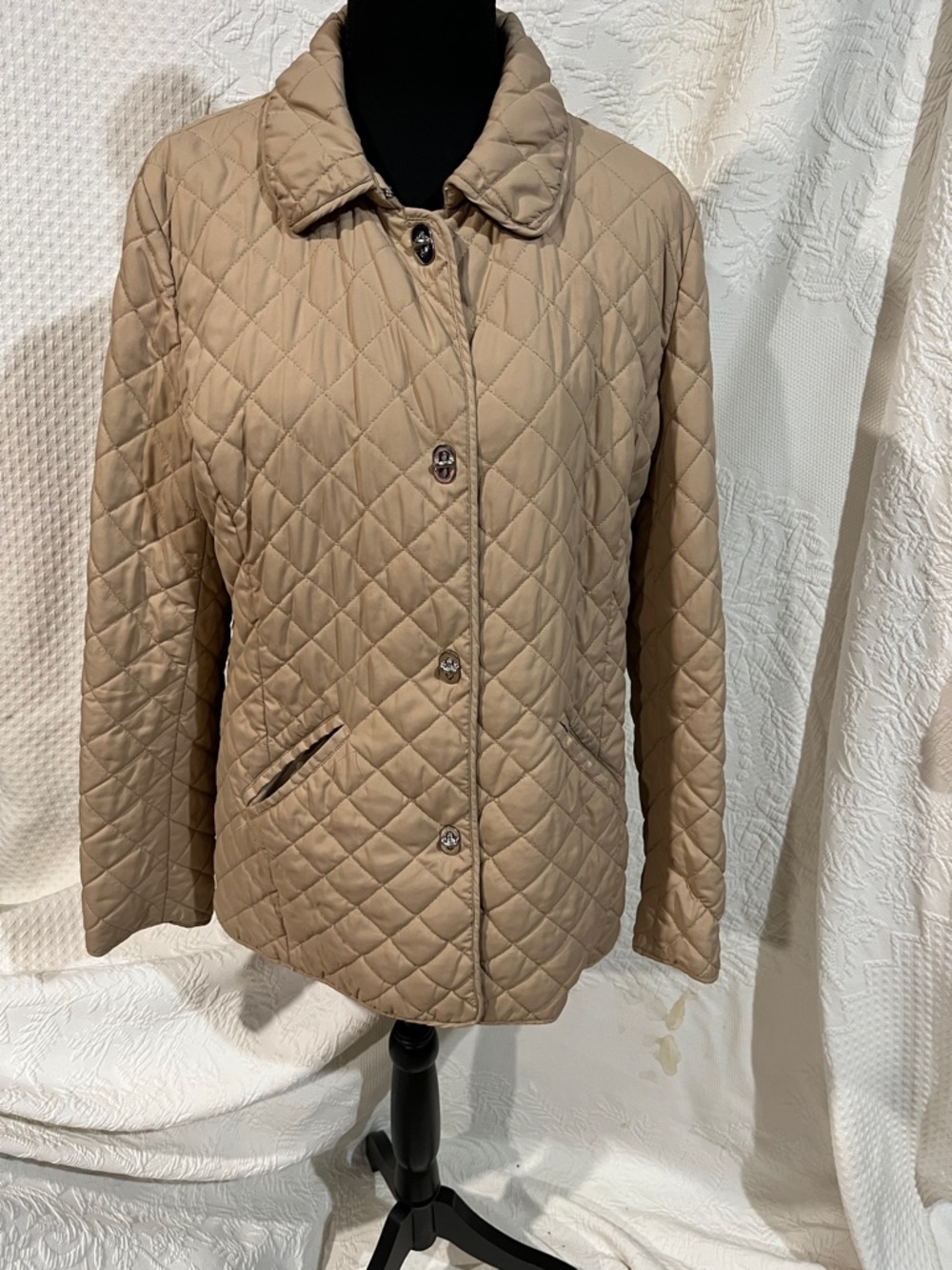 Lauren Ralph Lauren Tan Quilted Jacket, size large